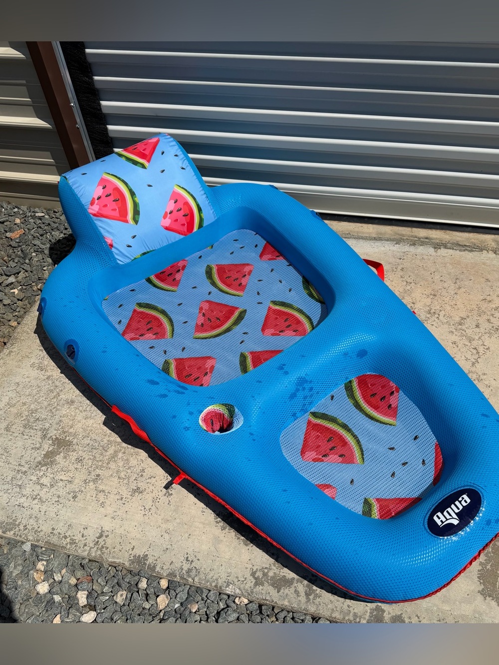 Aqua Ultimate Sunshade Recliner Ultra-Comfortable Mesh Covered Pool Lounge Float - Picture 5 of 11